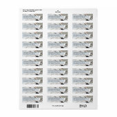 Boekhoudkundig retouradreslabel sjabloon etiket (Full Sheet)
