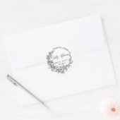 Boekhoudkundig sticker, boekplaatje, stempel Aange Ronde Sticker (Envelop)