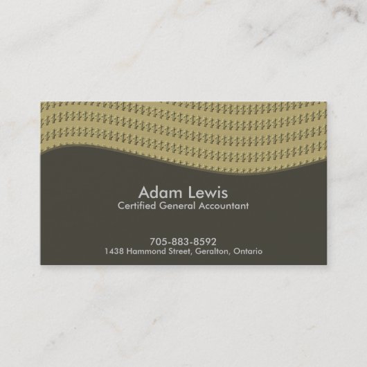 Boekhoudkundig Visitekaartje - $$ (Voorkant)