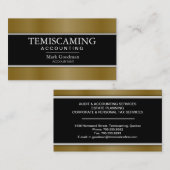 Boekhoudkundig Visitekaartje - Banner Black & Gold (Voorkant / Achterkant)