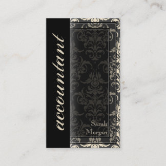 Boekhoudkundig Visitekaartje - Classy Damask Patro