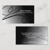 Boekhoudkundig Visitekaartje - Zwart-wit (Voorkant / Achterkant)