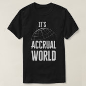 Boekhoudkundig woordspun t-shirt (Design voorkant)