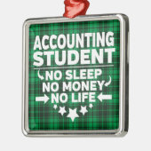 Boekhoudkundige academie Studenten Groene spelprog Metalen Ornament (Links)