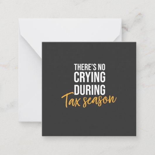 Boekhoudkundige accountant notitiekaartje (Voorkant)