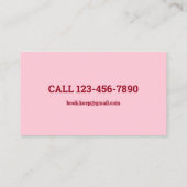 Boekhoudkundige accountant QR-code Visitekaartje (Achterkant)