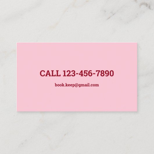 Boekhoudkundige accountant QR-code Visitekaartje (Achterkant)