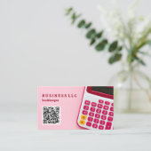 Boekhoudkundige accountant QR-code Visitekaartje (Staand voorkant)