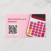 Boekhoudkundige accountant QR-code Visitekaartje (Voorkant)