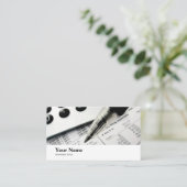 Boekhoudkundige accountantscontrole Klerks Busines Visitekaartje (Staand voorkant)