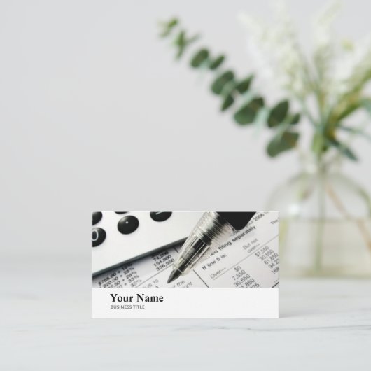 Boekhoudkundige accountantscontrole Klerks Busines Visitekaartje (Staand voorkant)