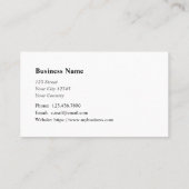 Boekhoudkundige accountantscontrole Klerks Busines Visitekaartje (Achterkant)