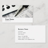 Boekhoudkundige accountantscontrole Klerks Busines Visitekaartje (Voorkant / Achterkant)