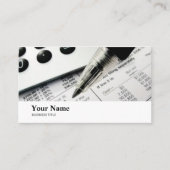 Boekhoudkundige accountantscontrole Klerks Busines Visitekaartje (Voorkant)