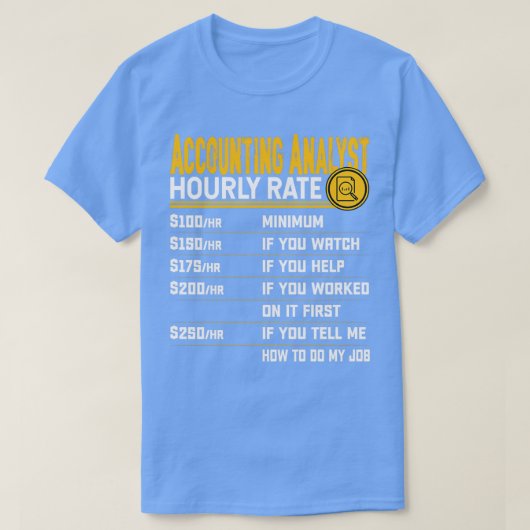 Boekhoudkundige analist Uourrate CPA Accountant Ac T-shirt (Design voorkant)