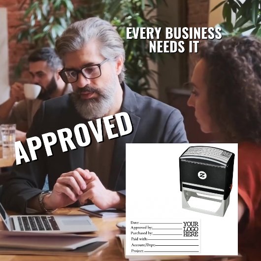 Boekhoudkundige AP Goedkeuring van aankoopproject Zelfinktende Stempel