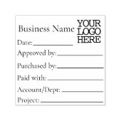 Boekhoudkundige AP Goedkeuring van de verwerking v Zelfinktende Stempel (Design)