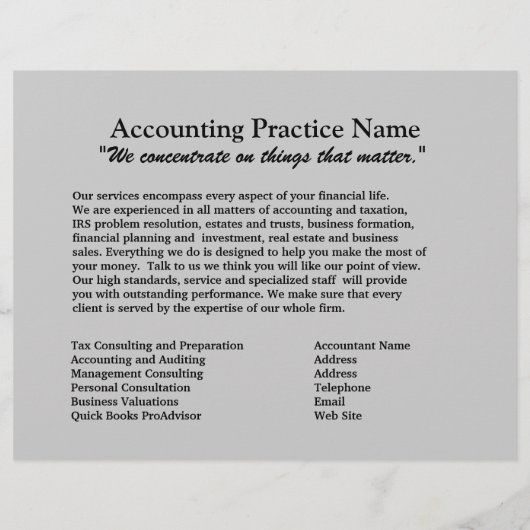 Boekhoudkundige brochure (Achterkant)