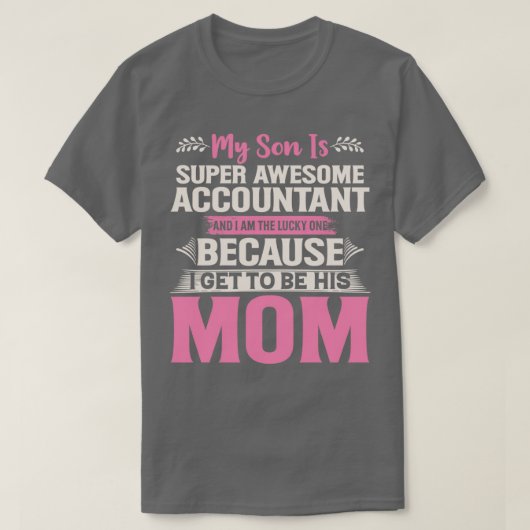 Boekhoudkundige cadeau Super Geweldige accountant T-shirt (Design voorkant)