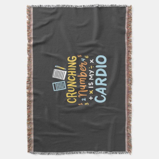 Boekhoudkundige Cruning Number is mijn hart Deken (Voorkant Verticaal)