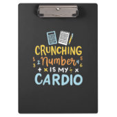 Boekhoudkundige Cruning Number is mijn hart Klembord (Voorkant)