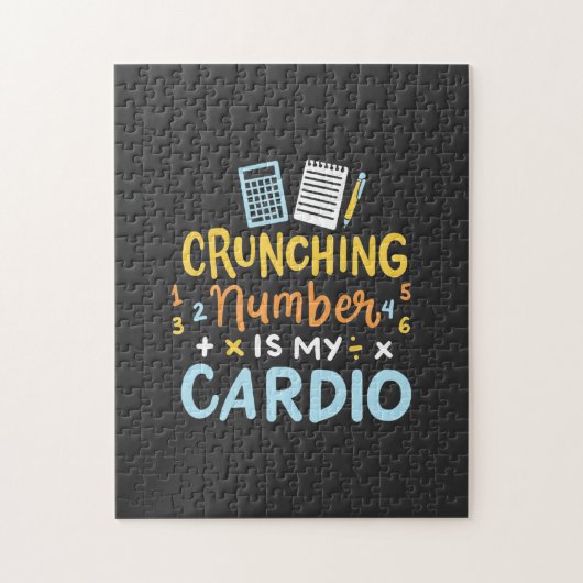 Boekhoudkundige Cruning Number is mijn hart Legpuzzel (Verticaal)