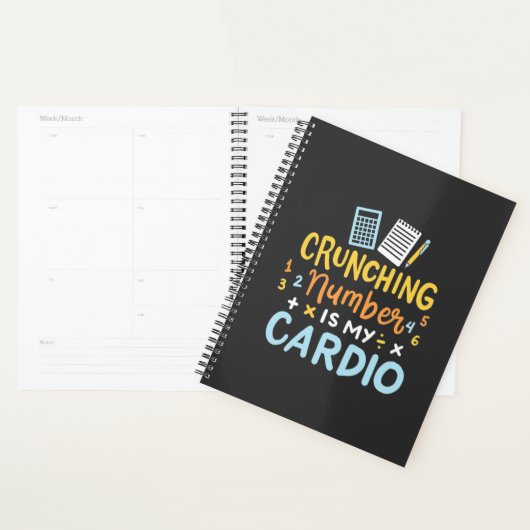 Boekhoudkundige Cruning Number is mijn hart Planner (Display)