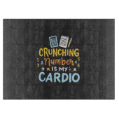 Boekhoudkundige Cruning Number is mijn hart Snijplank (Voorkant)