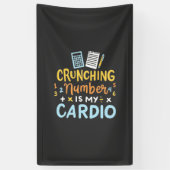 Boekhoudkundige Cruning Number is mijn hart Spandoek (Verticaal)