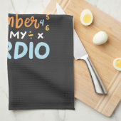 Boekhoudkundige Cruning Number is mijn hart Theedoek (Quarter Fold)