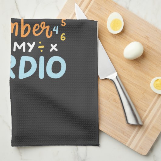 Boekhoudkundige Cruning Number is mijn hart Theedoek (Quarter Fold)