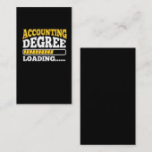 Boekhoudkundige debetstand Afstuderen accountant Visitekaartje (Voorkant / Achterkant)