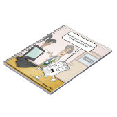 Boekhoudkundige Drink balans Punny Notebook Notitieboek (Linkerzijde)