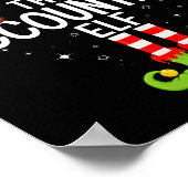 Boekhoudkundige Elf Familie Kerstpyjama Xmas Poster (Hoek)