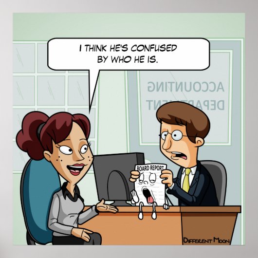 Boekhoudkundige raad van bestuur Poster Pun (Voorkant)