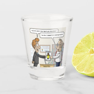 Boekhoudkundige Ranglijst Punny Shot Glass Glas