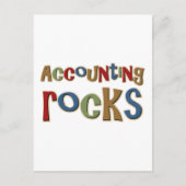 Boekhoudkundige Rocks Briefkaart (Voorkant)