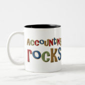 Boekhoudkundige Rocks Tweekleurige Koffiemok (Links)