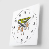 Boekhoudkundige Rocks Vierkante Klok (Hoek)