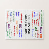 Boekhoudkundige scheldwoorden Accountant Joke Gift Legpuzzel (Horizontaal)