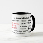 Boekhoudkundige scheldwoorden! Onbeschofte account Mok (Voorkant rechts)