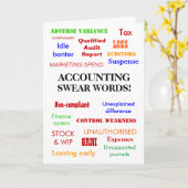 Boekhoudkundige scheldwoorden! Verjaardag Kaart (Gele Bloem)