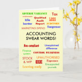 Boekhoudkundige scheldwoorden! Verjaardag Kaart (Gele Bloem)