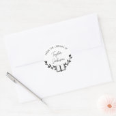 Boekhoudkundige stickers, bladbladbladbladbladblad ronde sticker (Envelop)