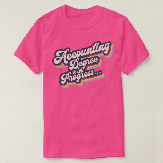 Boekhoudkundige student t-shirt (Design voorkant)