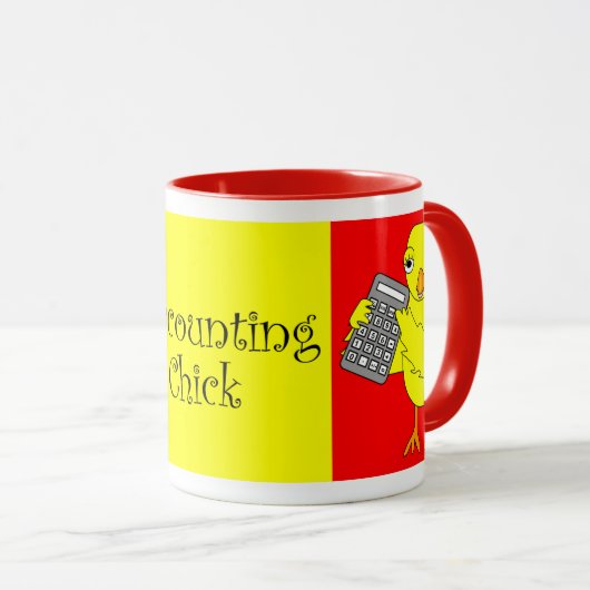 Boekhoudkundige tekst mok (Voorkant rechts)