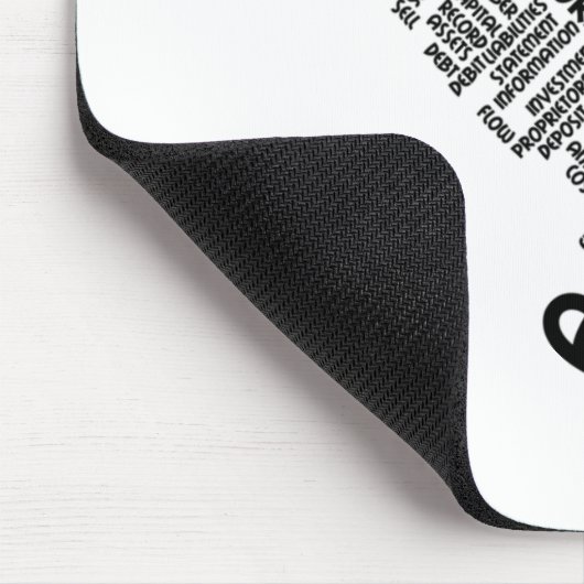 Boekhoudkundige tekst muismat (Hoek)