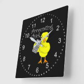 Boekhoudkundige tekst vierkante klok (Hoek)