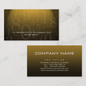 Boekhoudkundige Visitekaartje Gold (Voorkant / Achterkant)