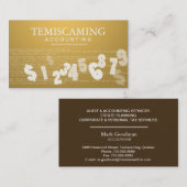 Boekhoudkundige Visitekaartje - Goud en belasting (Voorkant / Achterkant)